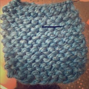 Hand knit coaster